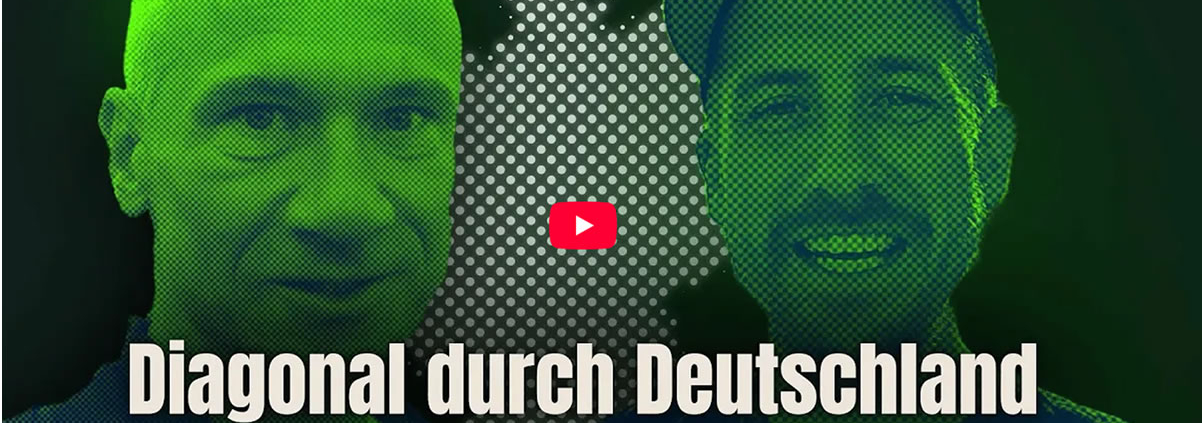 Diagonal durch Deutschland