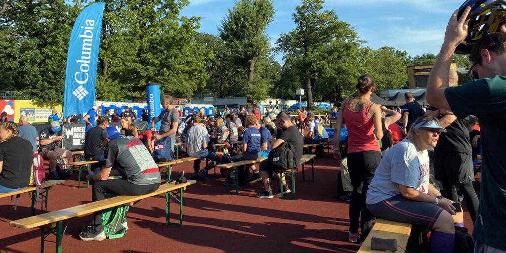 Berlin Megamarsch bei Nacht