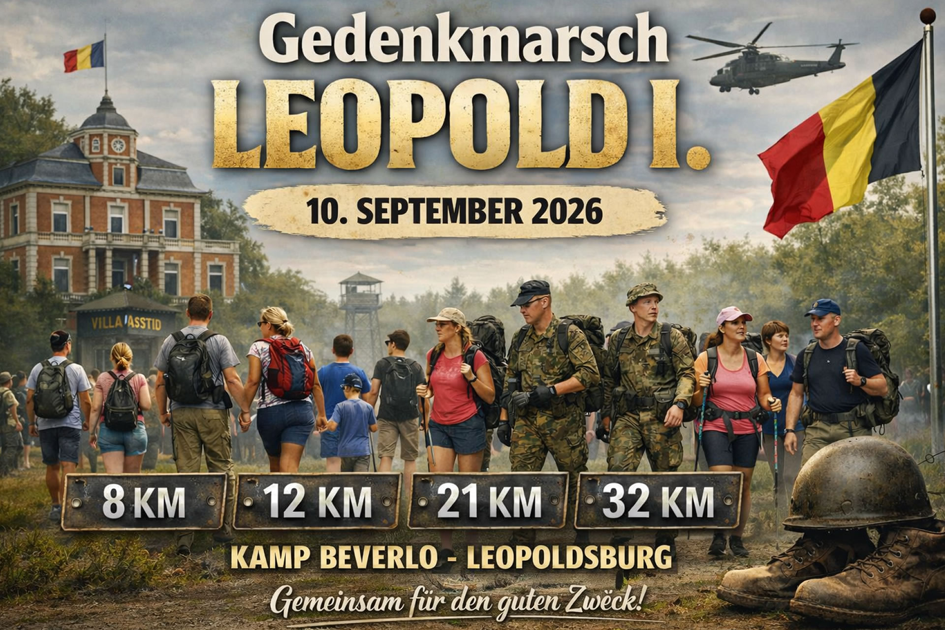 Leopold I. Marsch Belgien