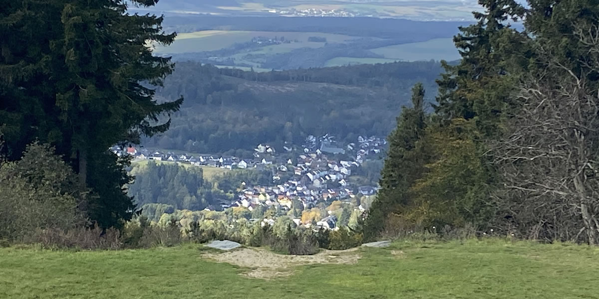 Grosser Feldberg, sSicht auf Schmitten